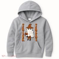 Trick Or Treat Festive Halloween Ghost Kids Hoodie thumb 0