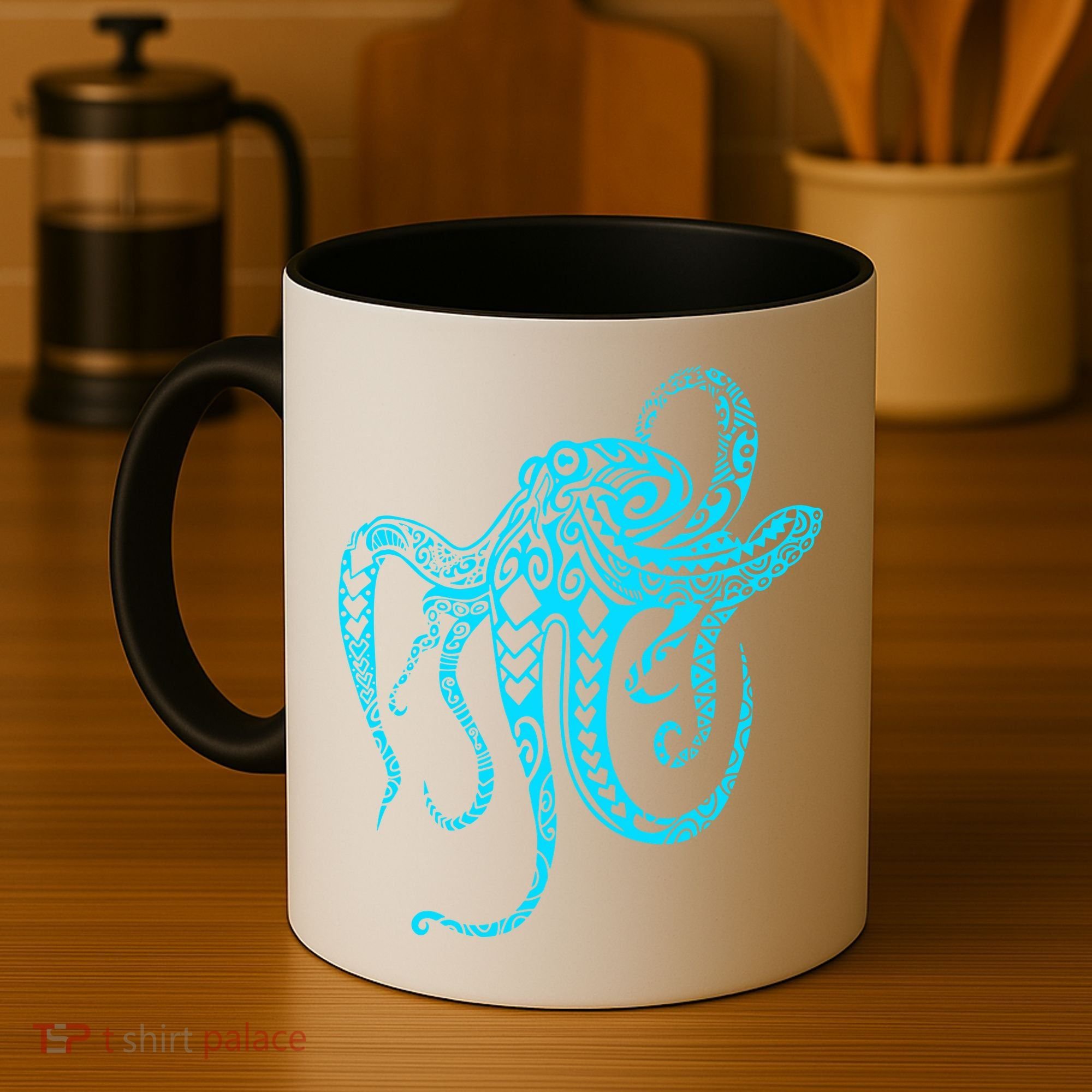 Tribal Octopus Coffee Mug