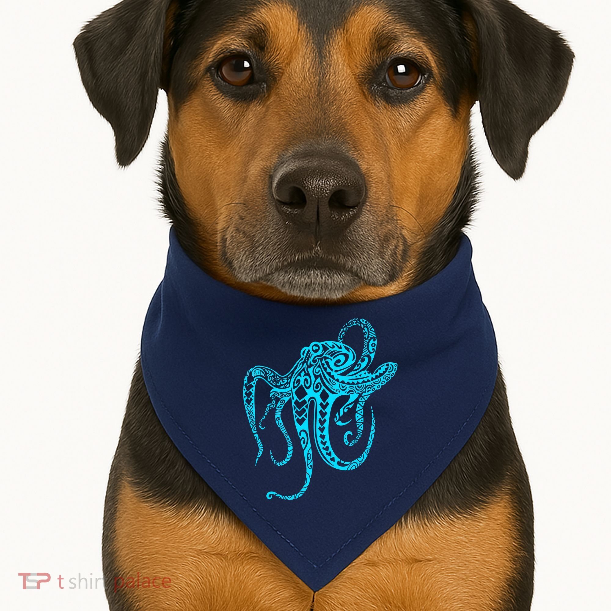 Tribal Octopus USA-Made Doggie Bandana