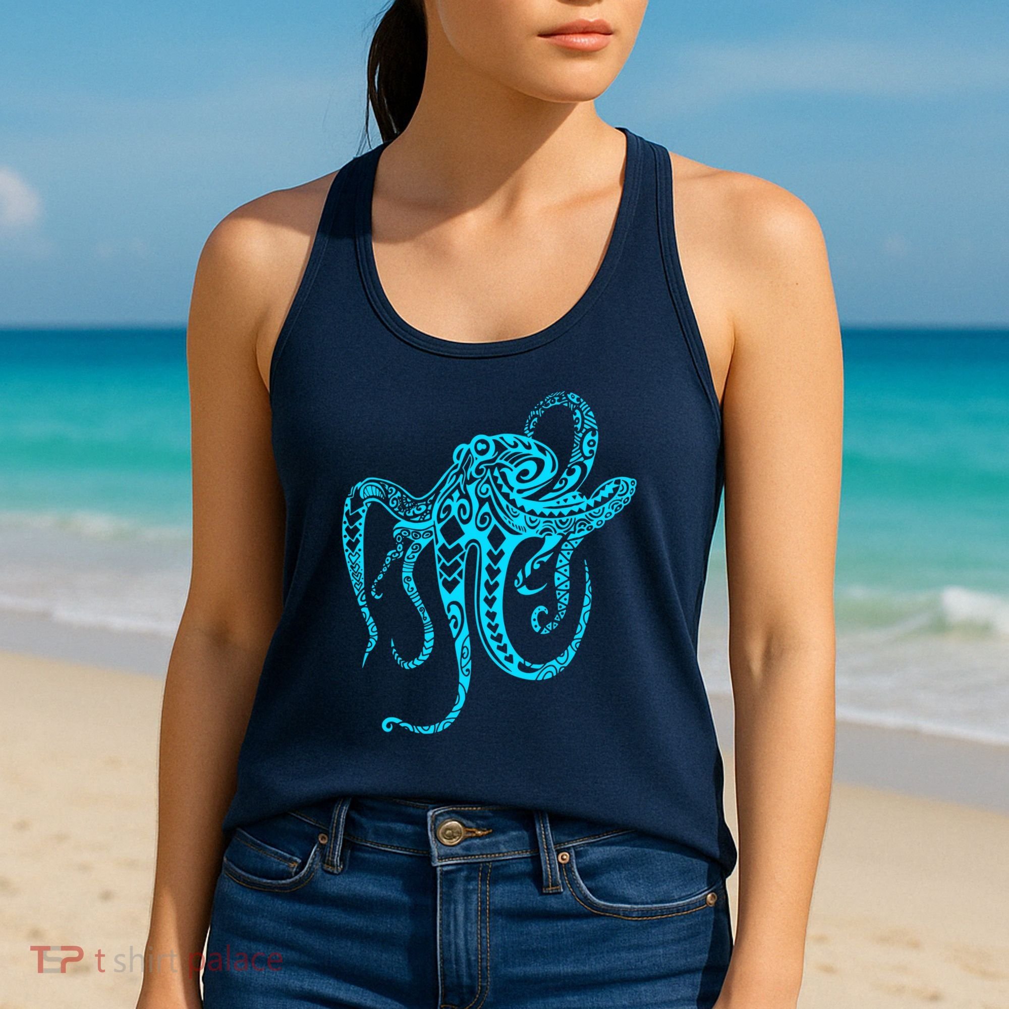Tribal Octopus Women's Tank Top