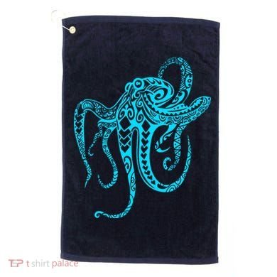 Tribal Octopus Golf Towel