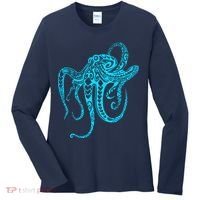 Tribal Octopus Women's Long Sleeve Shirt thumb 0