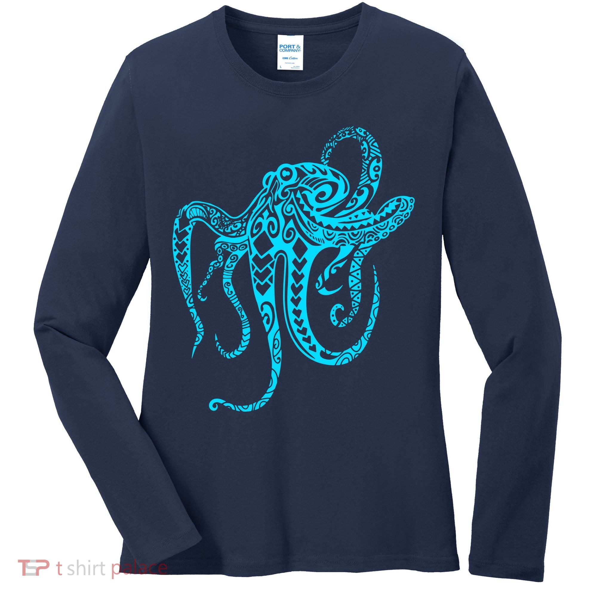 Tribal Octopus Women's Long Sleeve Shirt