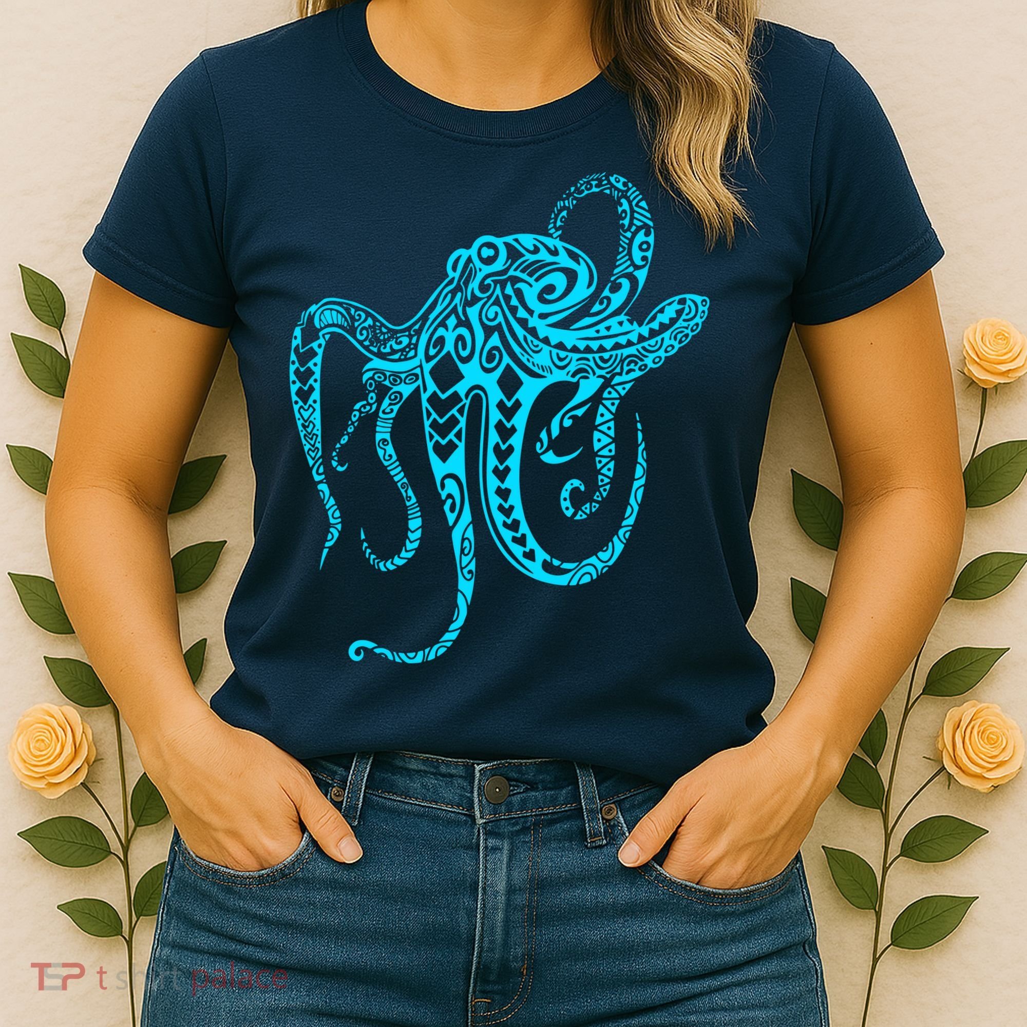 Tribal Octopus Women's T-Shirt