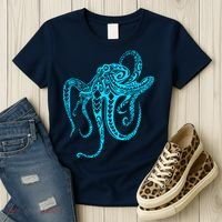 Tribal Octopus Women's T-Shirt thumb 3