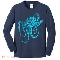 Tribal Octopus Kids Long Sleeve Shirt thumb 0