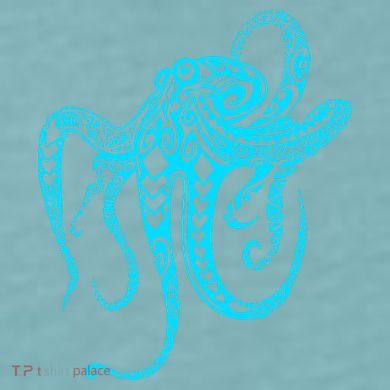 Tribal Octopus Sueded Cloud Jersey T-Shirt