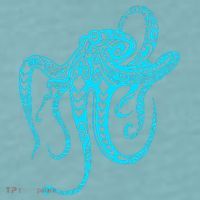 Tribal Octopus Sueded Cloud Jersey T-Shirt thumb 2