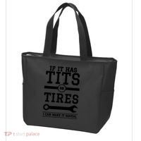 Tits Or Tires I Can Make It Squeal Tote Bag thumb 3