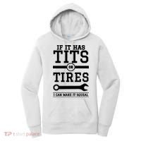 Tits Or Tires I Can Make It Squeal Women's Hoodie thumb 0