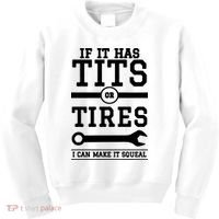 Tits Or Tires I Can Make It Squeal Kids Sweatshirt thumb 0