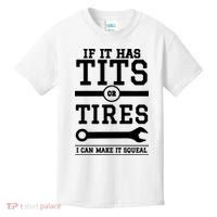 Tits Or Tires I Can Make It Squeal Kids T-Shirt thumb 0