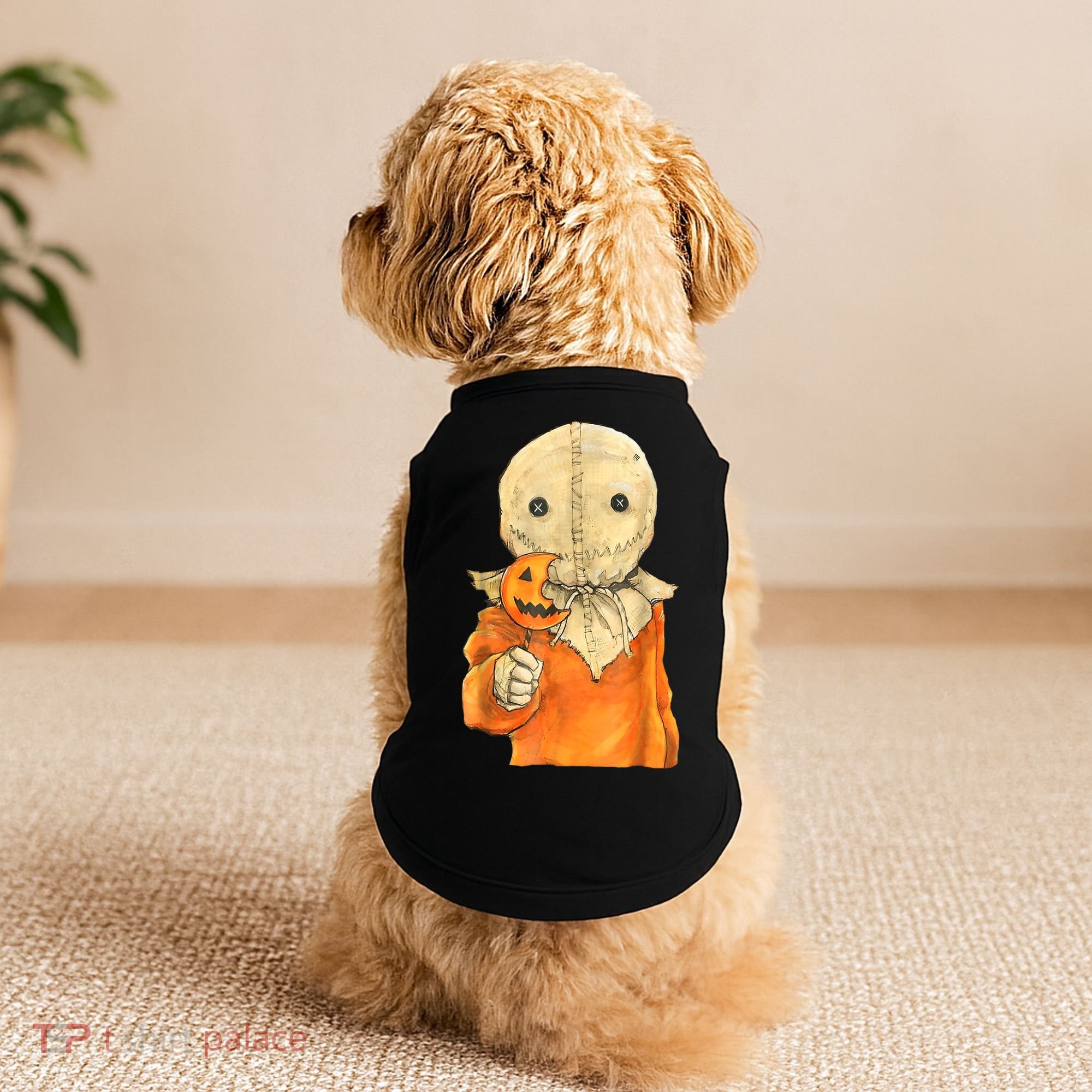 Trick Or Treat Funny Cute Sam Halloween Costume Doggie Tank