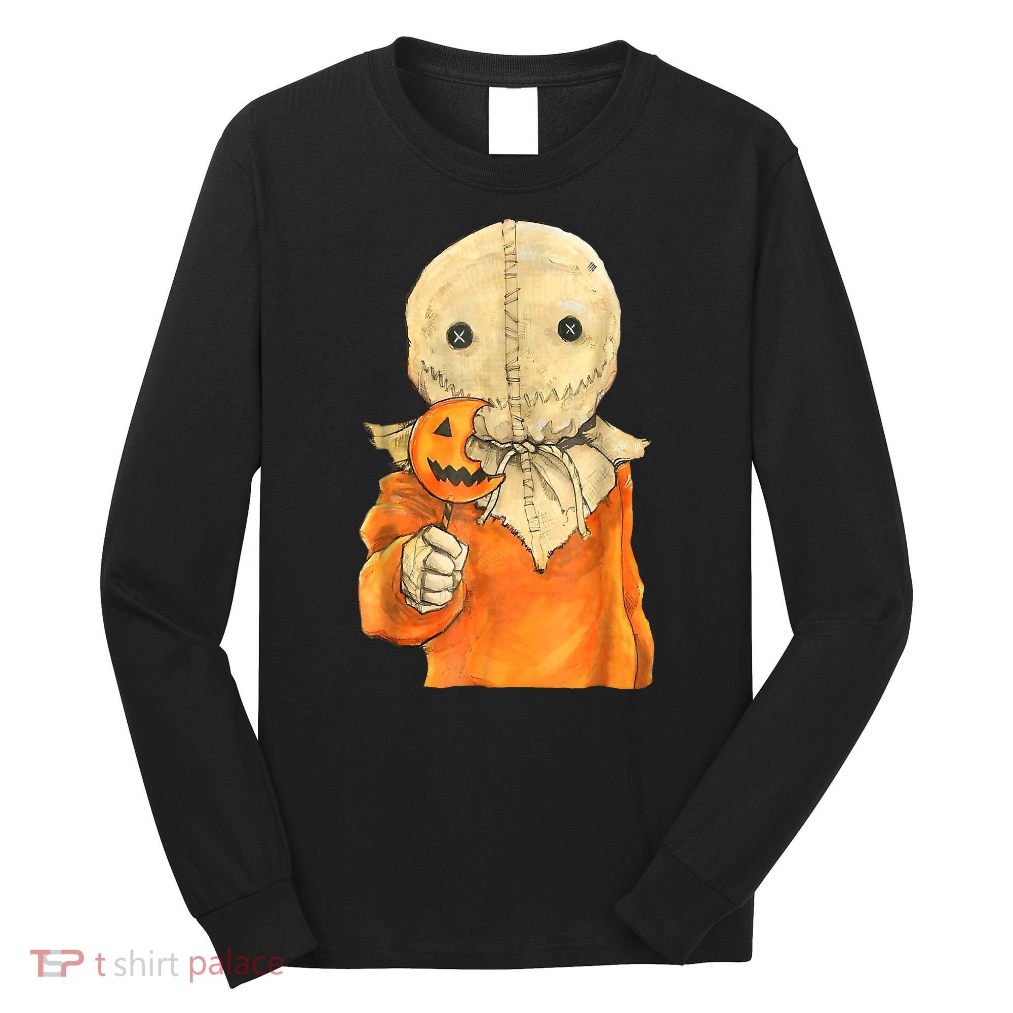 Trick Or Treat Funny Cute Sam Halloween Costume Long Sleeve Shirt