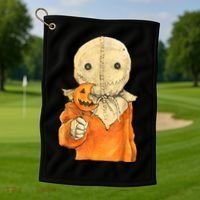 Trick Or Treat Funny Cute Sam Halloween Costume Golf Towel thumb 1