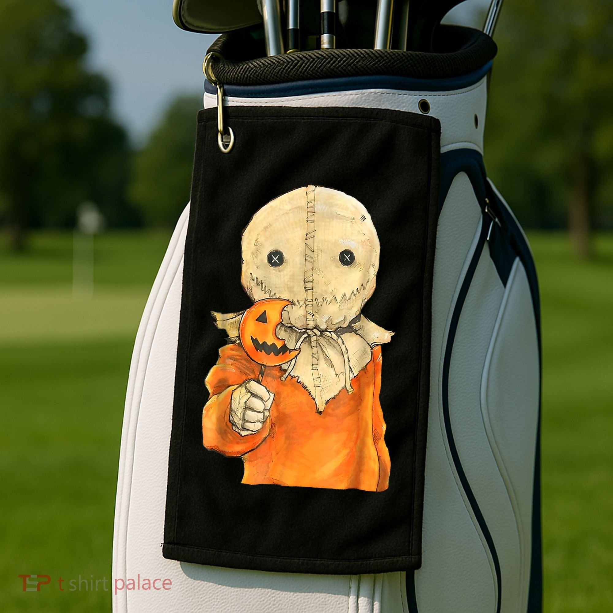 Trick Or Treat Funny Cute Sam Halloween Costume Golf Towel