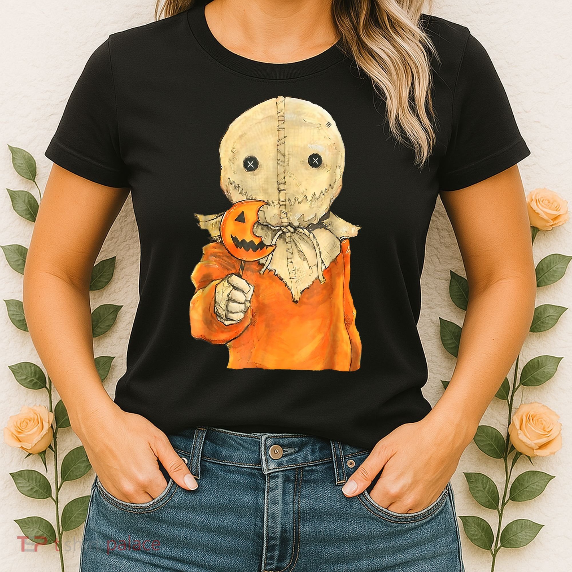 Trick Or Treat Funny Cute Sam Halloween Costume Women's T-Shirt