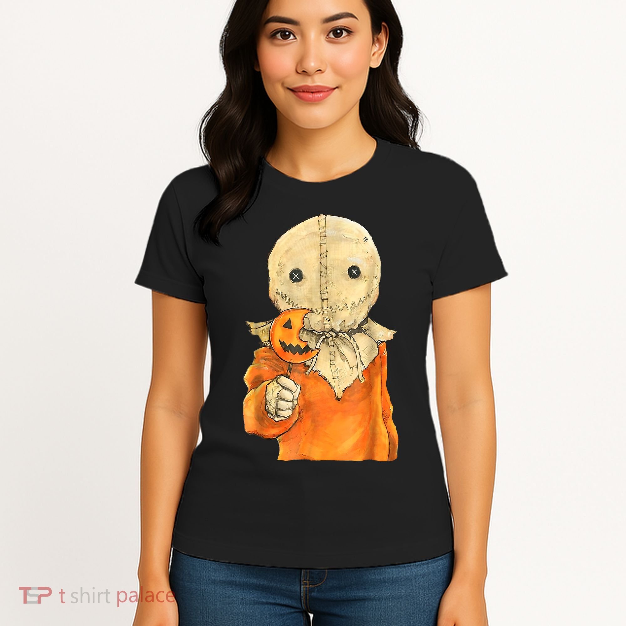 Trick Or Treat Funny Cute Sam Halloween Costume Women's T-Shirt