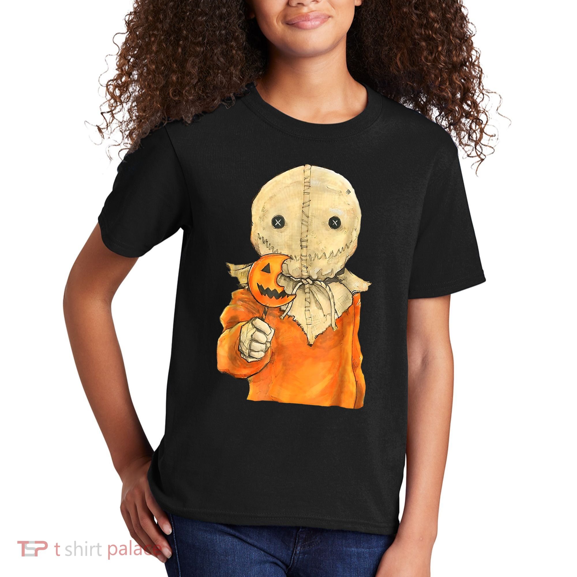 Trick Or Treat Funny Cute Sam Halloween Costume Kids T-Shirt