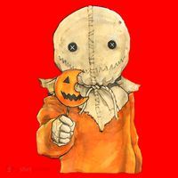 Trick Or Treat Funny Cute Sam Halloween Costume Santa Hat thumb 1