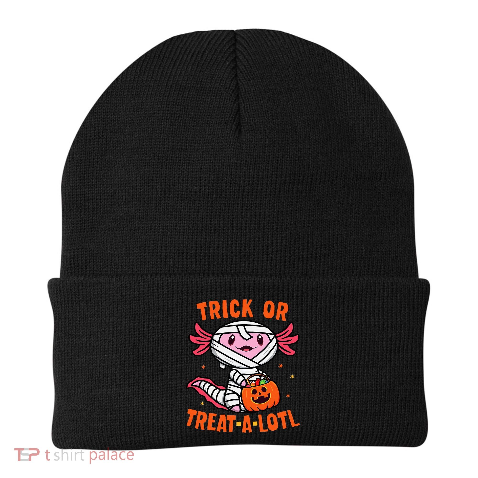 Trick or Treat A Lotl Axolotl Halloween Costume Beanie