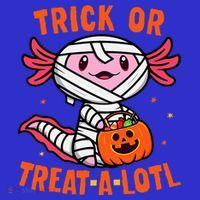 Trick or Treat A Lotl Axolotl Halloween Costume Sweatshirt thumb 3