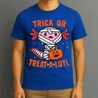 Trick or Treat A Lotl Axolotl Halloween Costume T-Shirt thumb 3