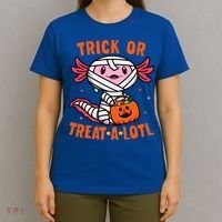Trick or Treat A Lotl Axolotl Halloween Costume T-Shirt thumb 4