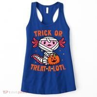Trick or Treat A Lotl Axolotl Halloween Costume Women's Tank Top thumb 0
