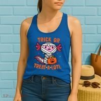 Trick or Treat A Lotl Axolotl Halloween Costume Women's Tank Top thumb 2