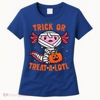 Trick or Treat A Lotl Axolotl Halloween Costume Women's T-Shirt thumb 0