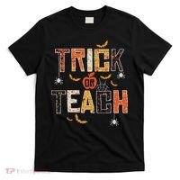 Trick Or Teach Retro Halloween Teacher Women Costume T-Shirt thumb 0
