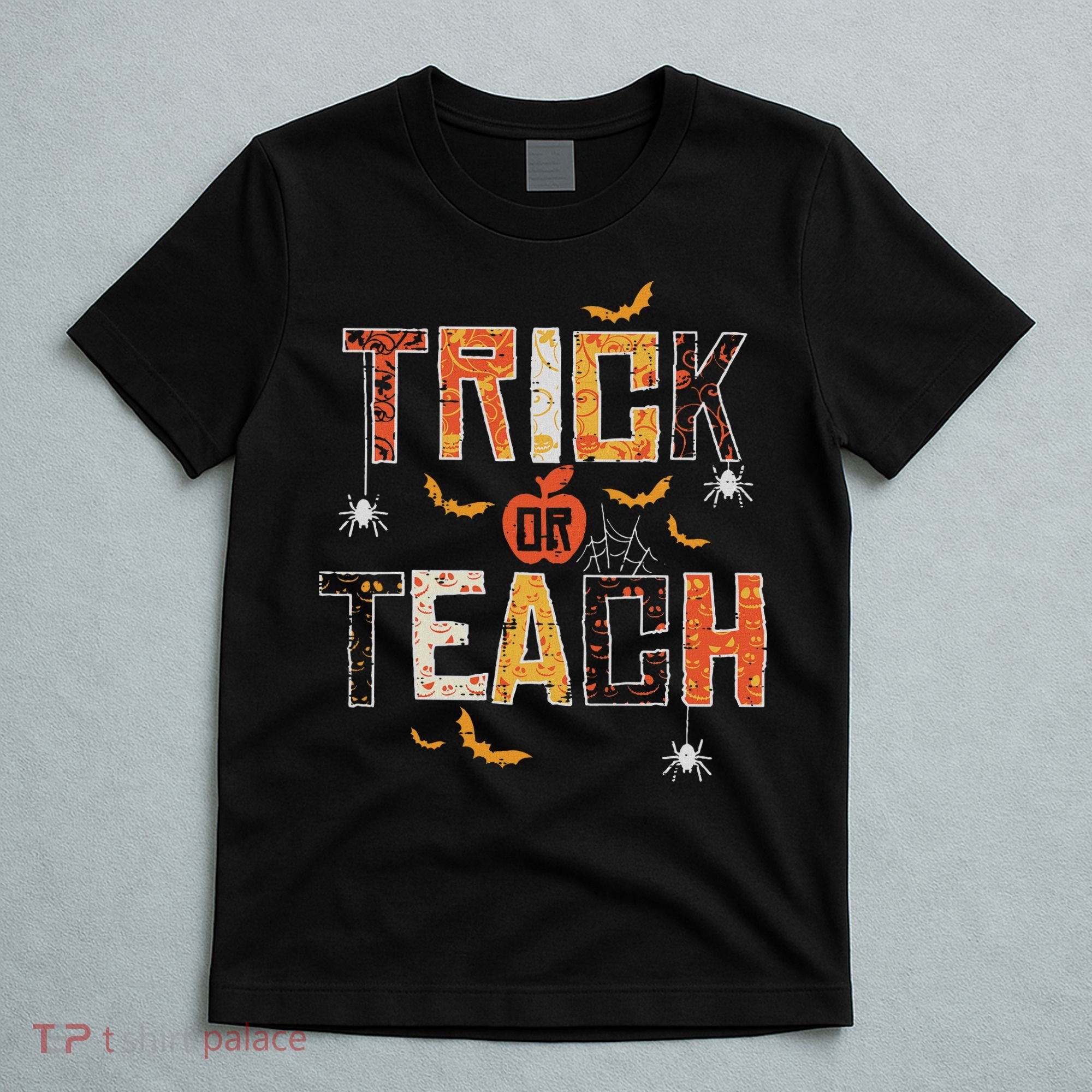Trick Or Teach Retro Halloween Teacher Women Costume T-Shirt