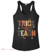Trick Or Teach Retro Halloween Teacher Women Costume Ladies PosiCharge Competitor Racerback Tank thumb 0