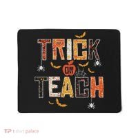 Trick Or Teach Retro Halloween Teacher Women Costume Mousepad thumb 0
