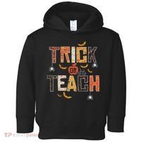 Trick Or Teach Retro Halloween Teacher Women Costume Toddler Hoodie thumb 0