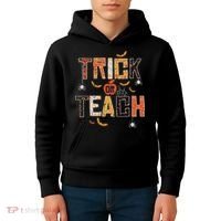 Trick Or Teach Retro Halloween Teacher Women Costume Kids Hoodie thumb 4