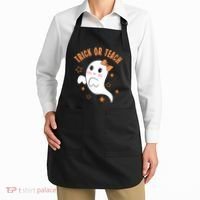 Trick Or Teach Cute Halloween Teacher Apron thumb 2