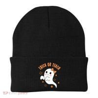 Trick Or Teach Cute Halloween Teacher Beanie thumb 0