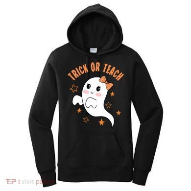 Trick Or Teach Cute Halloween Teacher Women's Hoodie
