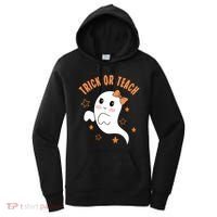 Trick Or Teach Cute Halloween Teacher Women's Hoodie thumb 0