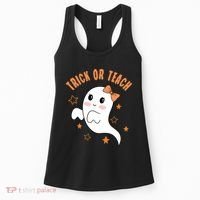 Trick Or Teach Cute Halloween Teacher Women's Tank Top thumb 0