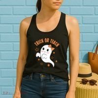 Trick Or Teach Cute Halloween Teacher Women's Tank Top thumb 2