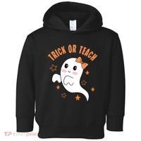Trick Or Teach Cute Halloween Teacher Toddler Hoodie thumb 0