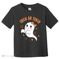 Trick Or Teach Cute Halloween Teacher Toddler T-Shirt thumb 0