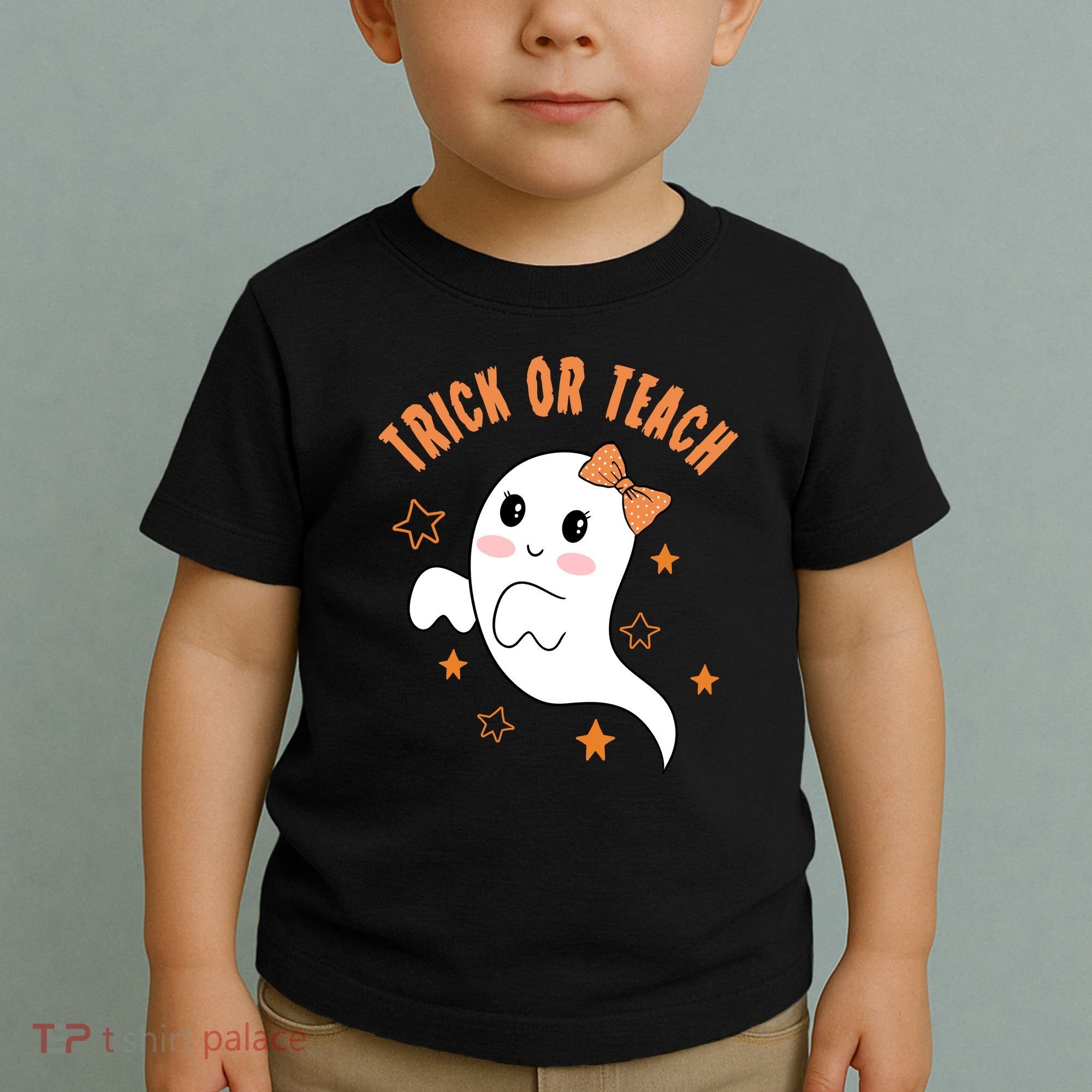 Trick Or Teach Cute Halloween Teacher Toddler T-Shirt