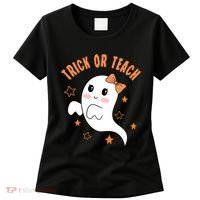 Trick Or Teach Cute Halloween Teacher Women's T-Shirt thumb 0