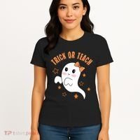 Trick Or Teach Cute Halloween Teacher Women's T-Shirt thumb 4