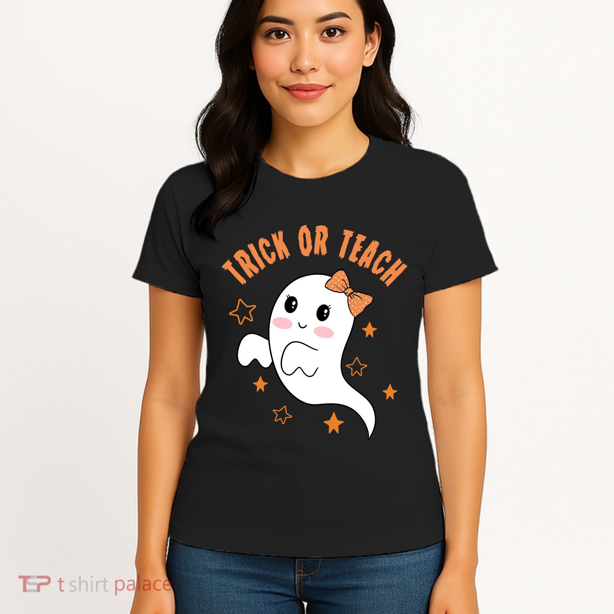 Trick Or Teach Cute Halloween Teacher Women's T-Shirt