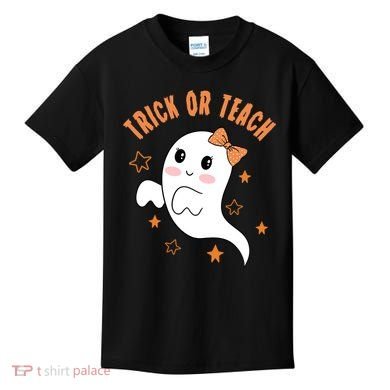 Trick Or Teach Cute Halloween Teacher Kids T-Shirt